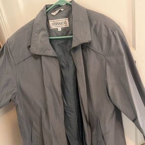 Vintage Bernardo Men's Light Gray Jacket